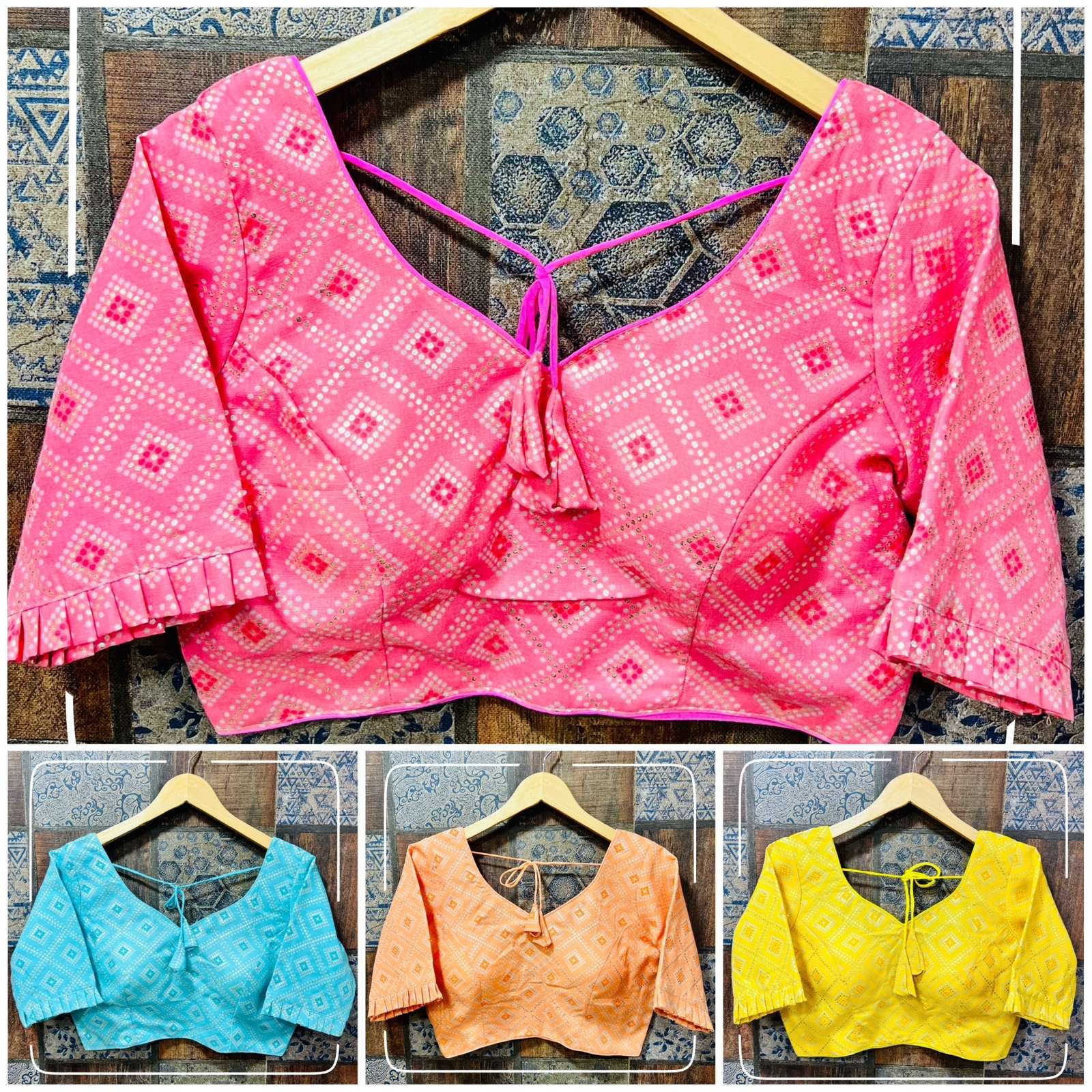 LATEST AFFORDABLE COTTON DESIGNER BLOUSES WHOLESALE IN INDIA