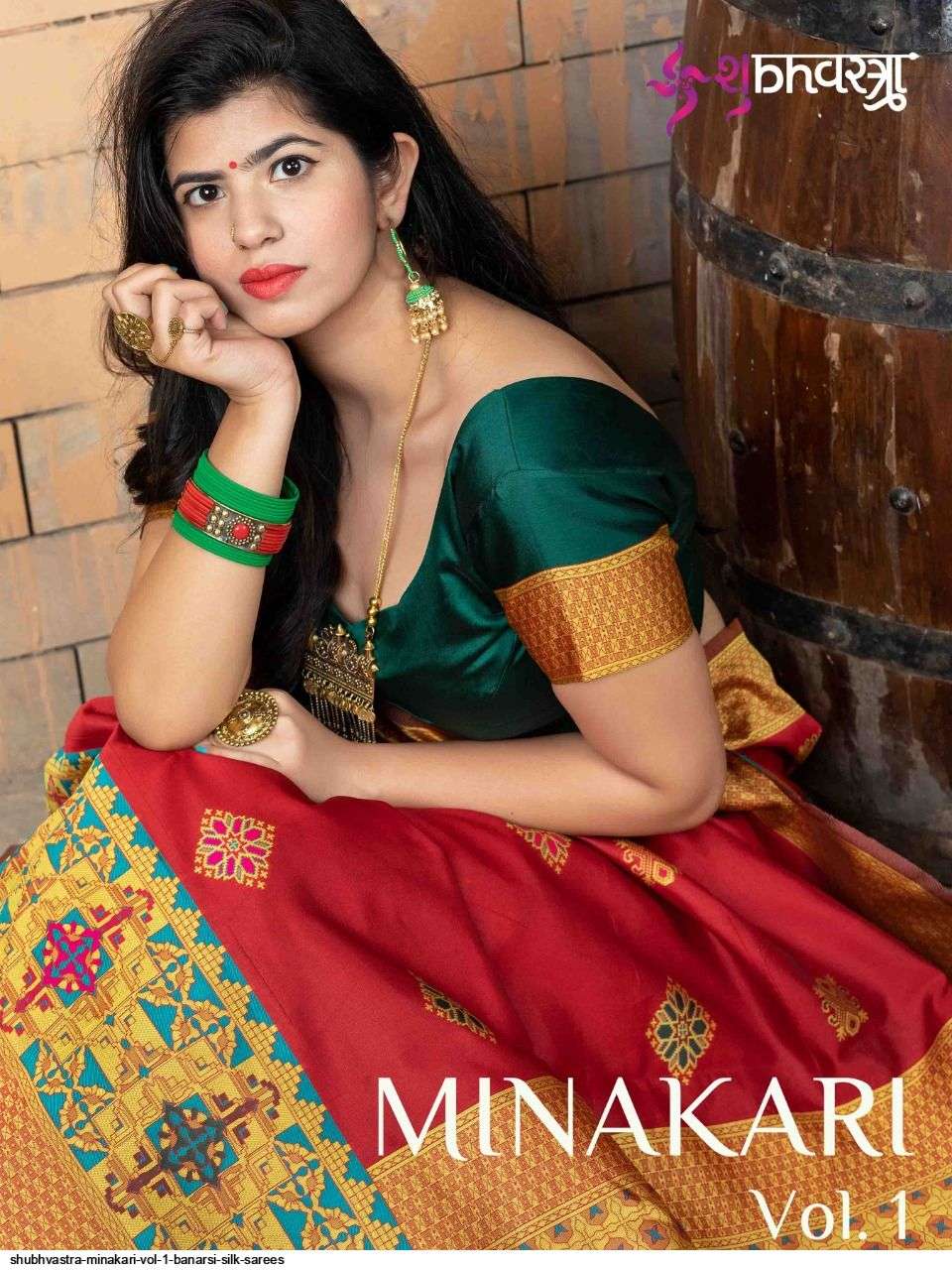 SHUBHVASTRA MINAKARI VOL 1 BANARSI SILK SAREES AT WHOLESALE PRICE IN INDIA