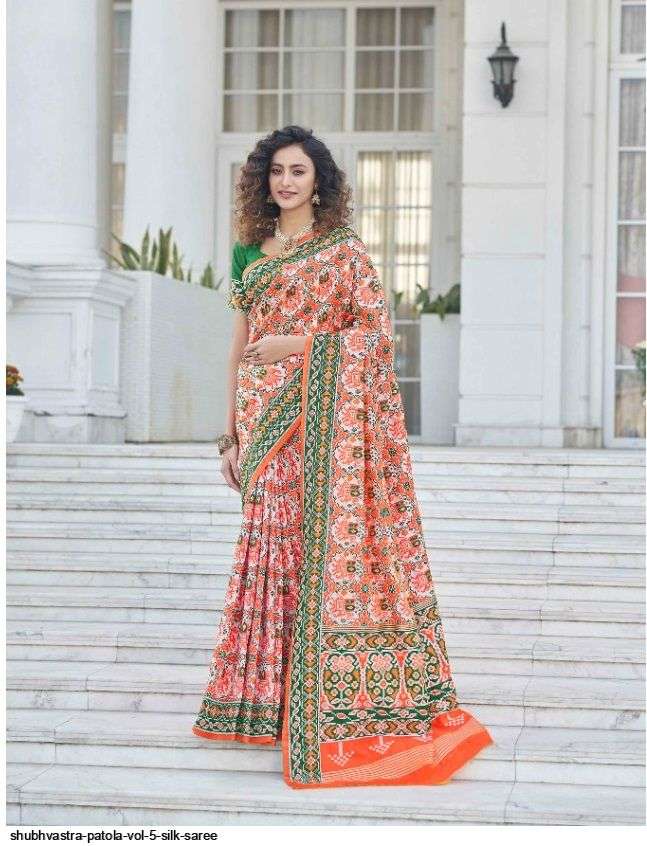 SHUBHVASTRA PATOLA VOL 5 SILK SAREE WHOLESALE CATALOG PRICE 