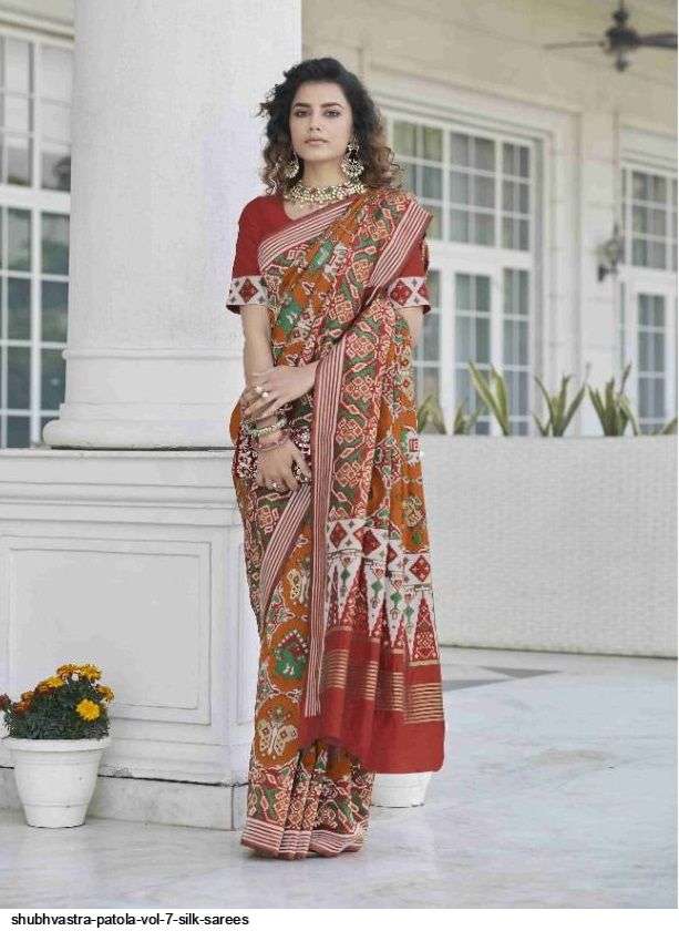 SHUBHVASTRA PATOLA VOL 7 DESIGNER SILK SAREES AT WHOLESALE PRICES