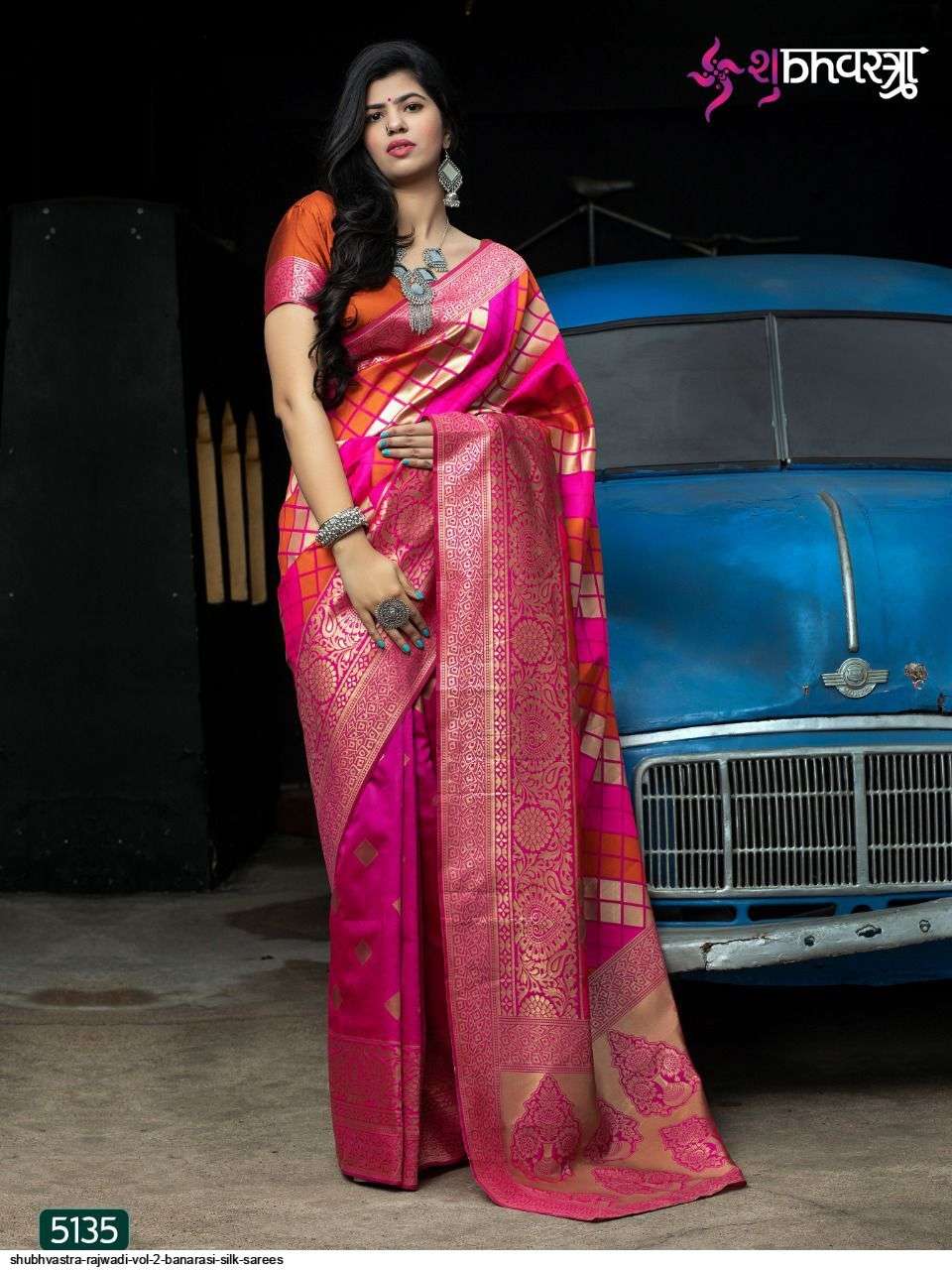 SHUBHVASTRA RAJWADI VOL 2 BANARASI SILK SAREES AT WHOLESALE PRICE IN INDIA