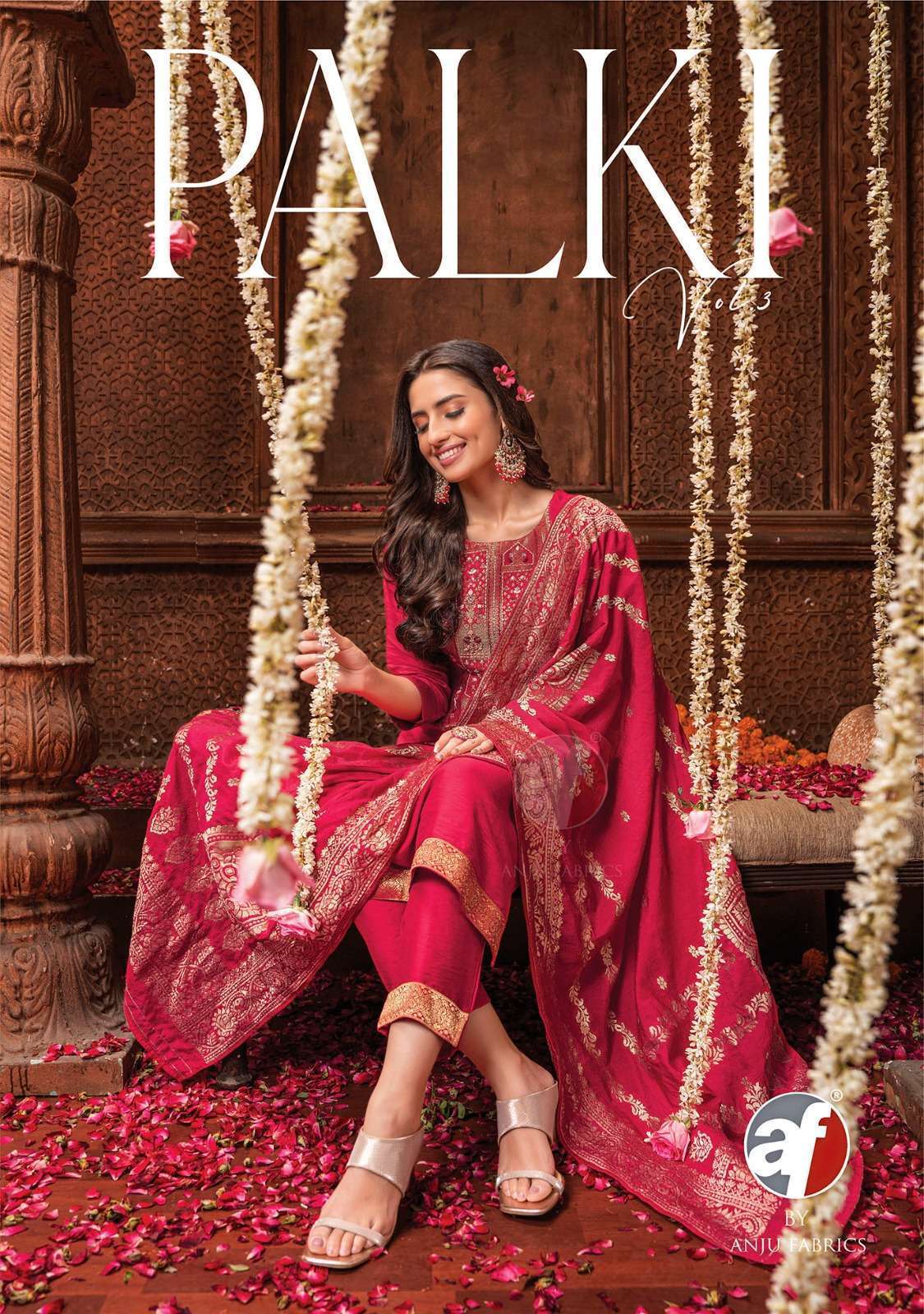 Anju Fabric Presents Palki Vol 3 Festival Wear Kurtis With Pant And Dupatta Catalog Collection