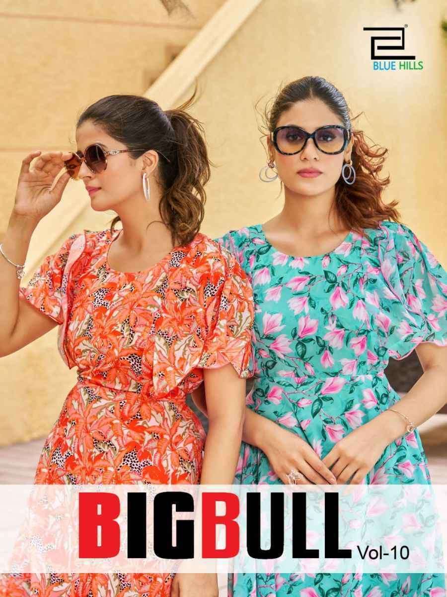 BLUE HILLS BIG BULL VOL 10 FANCY PARTY WEAR GOWNS