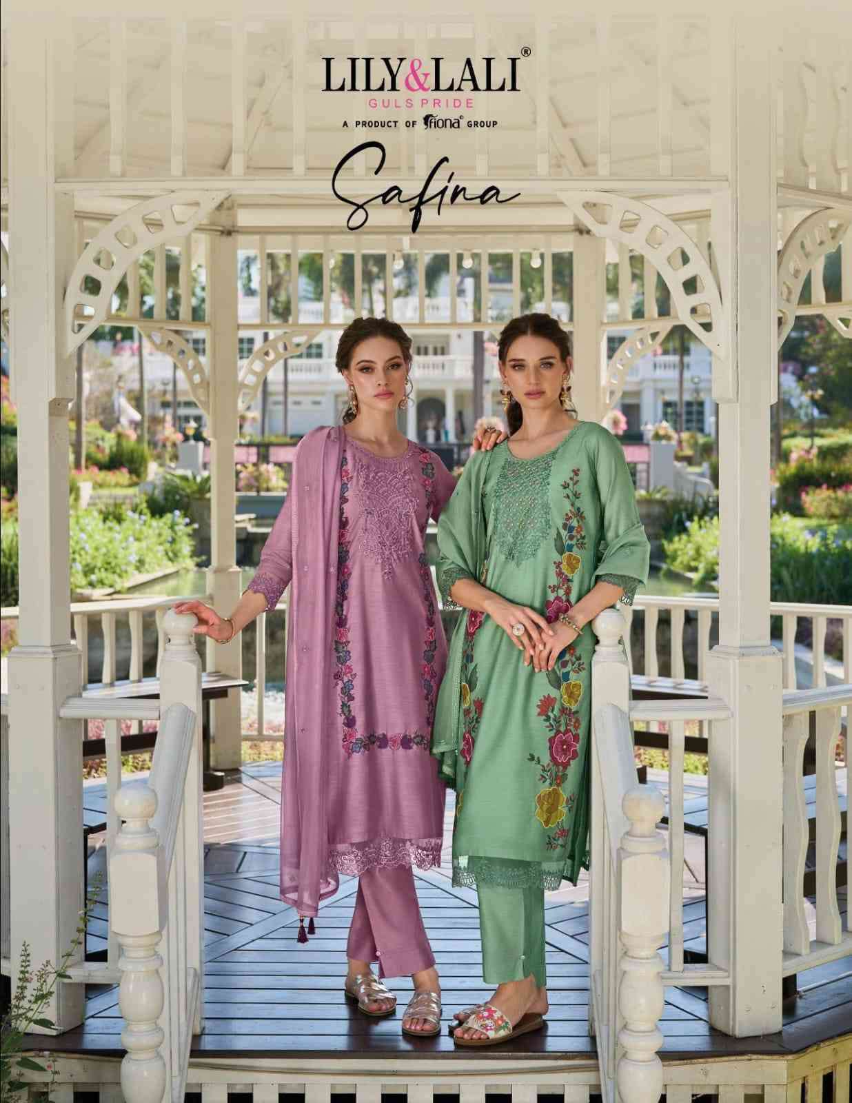 LILY & LALI SAFINA HANDWORK KURTI PANT WITH DUPATTA WHOLESALE PRICE SURAT