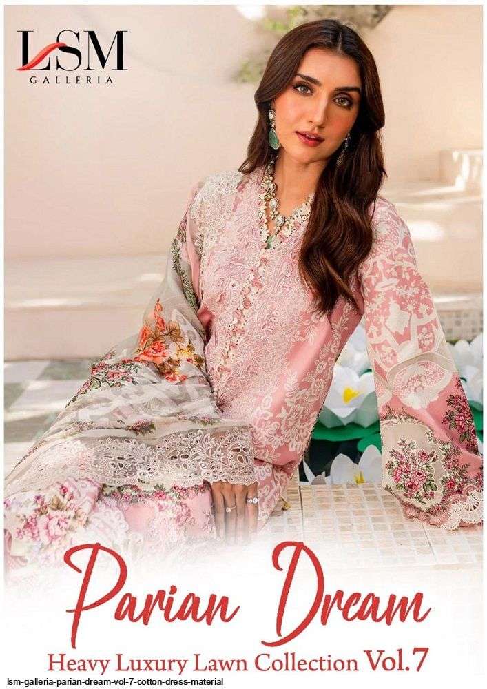 LSM GALLERIA PARIAN DREAM VOL 7 COTTON DRESS MATERIAL