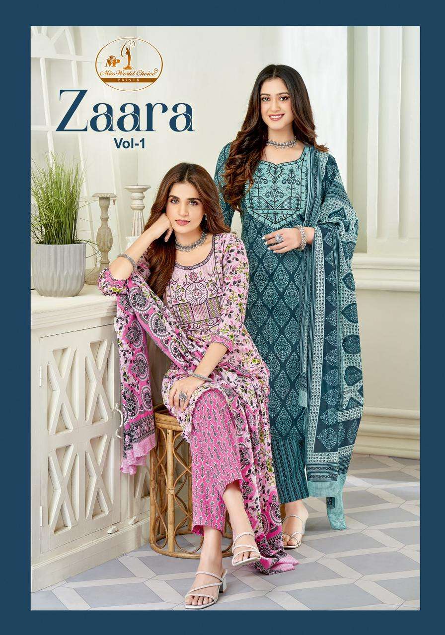 MISS WORLD CHOICE ZAARA VOL 1 COTTON SALWAR SUIT