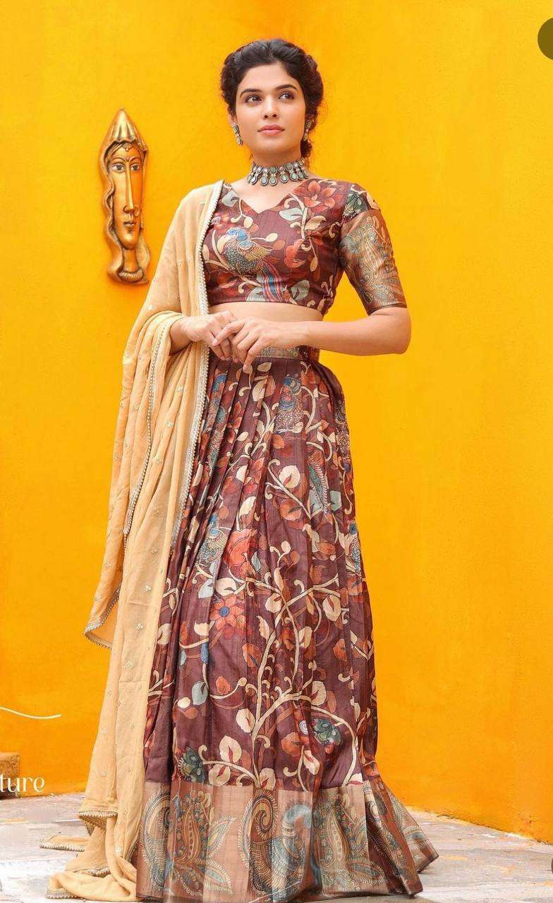 Buy PC 339 Kalamkari Lehenga Choli online in India