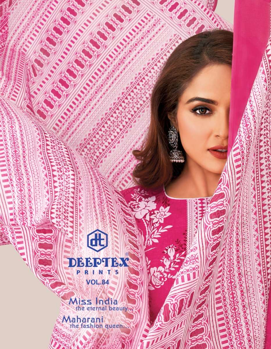 Deeptex Miss India Vol 84 Cotton Printed Dress Material