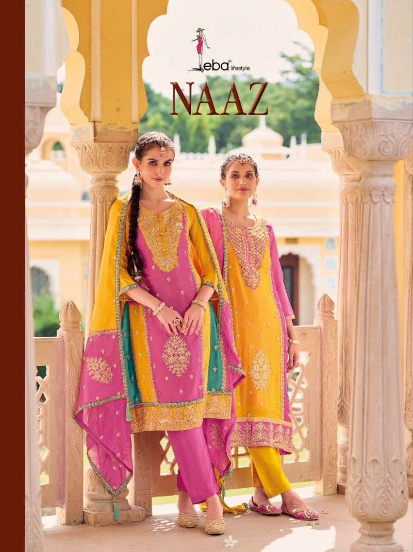 Eba Lifestyle Naaz Heavy Chinon With Designer Readymade suits