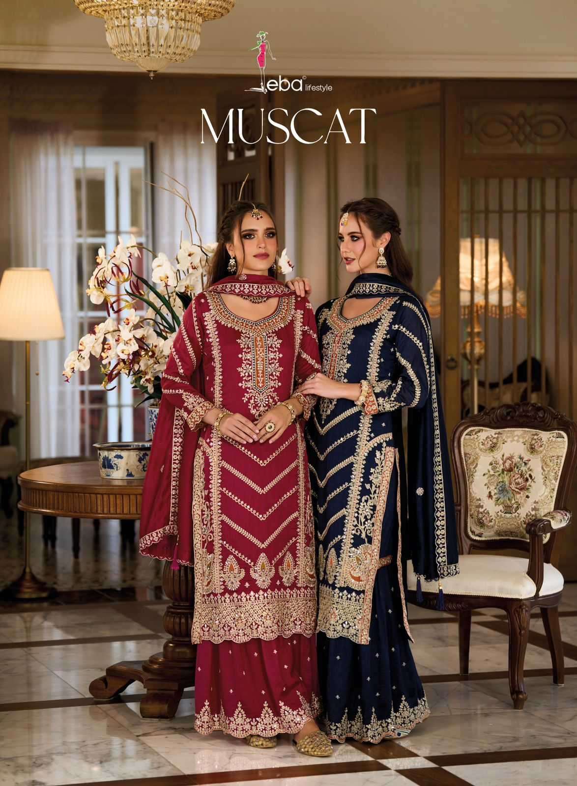 Eba Muscat Premium Silk Designer Ready Made Collection