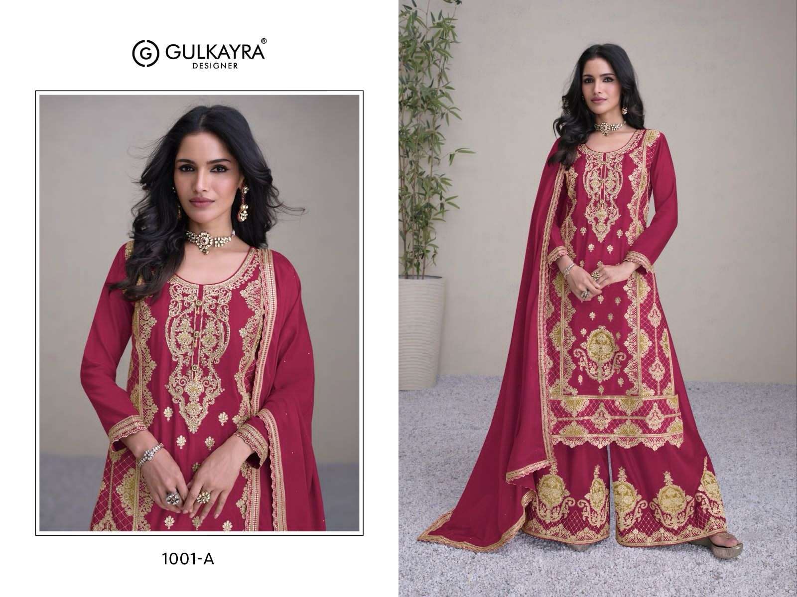 Gulkayra Hirwa Real Chinon Designer Salwar Kameez