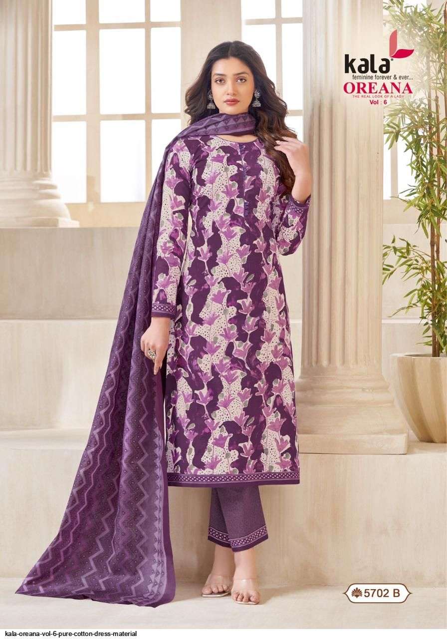 KALA OREANA VOL 6 PURE COTTON DRESS MATERIAL