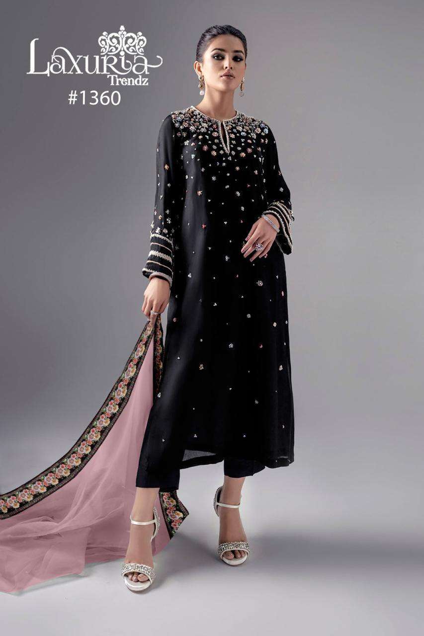 Laxuria 1360 Designer Faux Georgette Readymade Suit