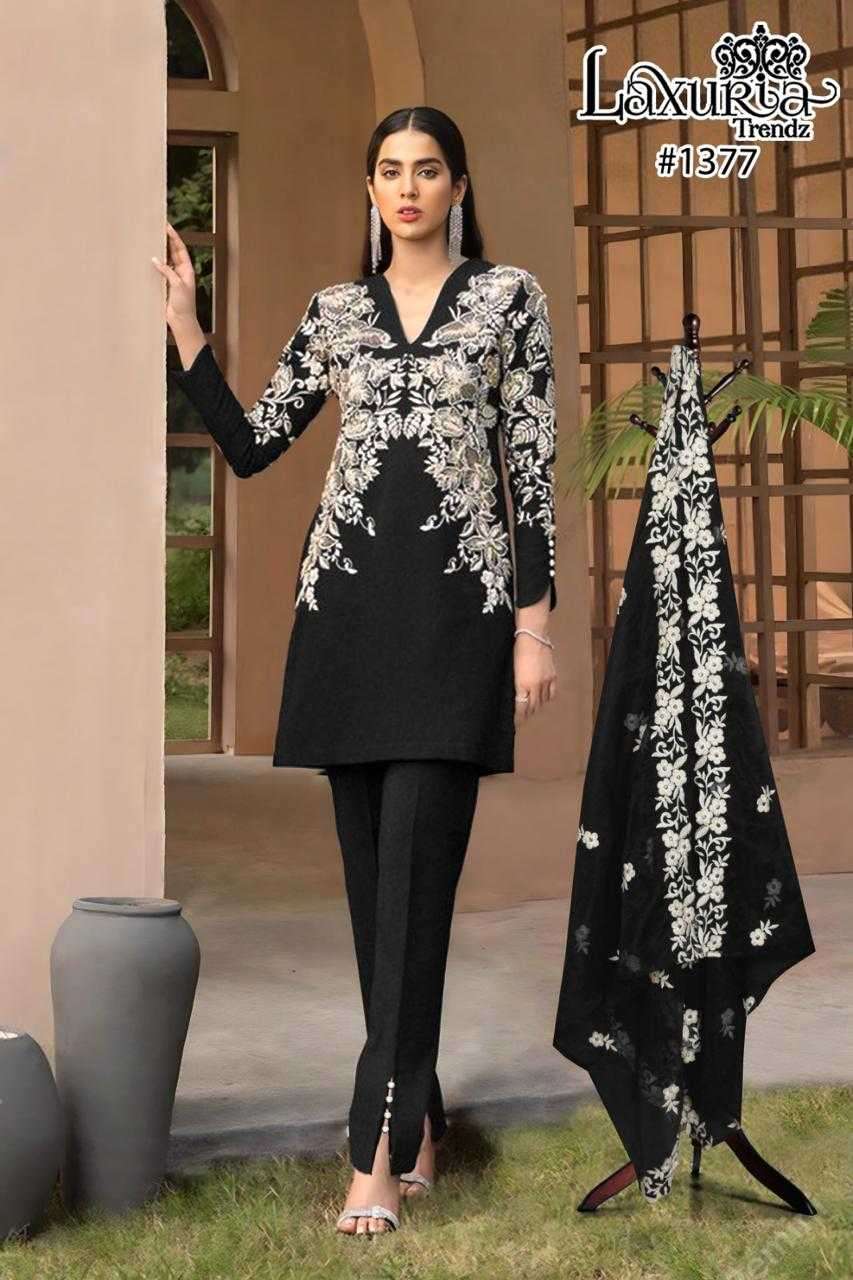 LAXURIA 1377 READYMADE STYLISH PAKISTANI TOP BOTTOM DUPATTA