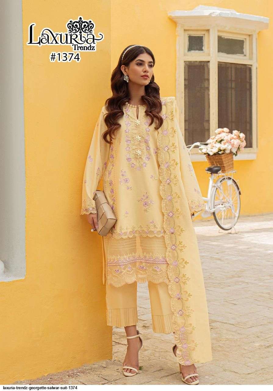 LAXURIA TRENDZ GEORGETTE SALWAR SUIT 1374