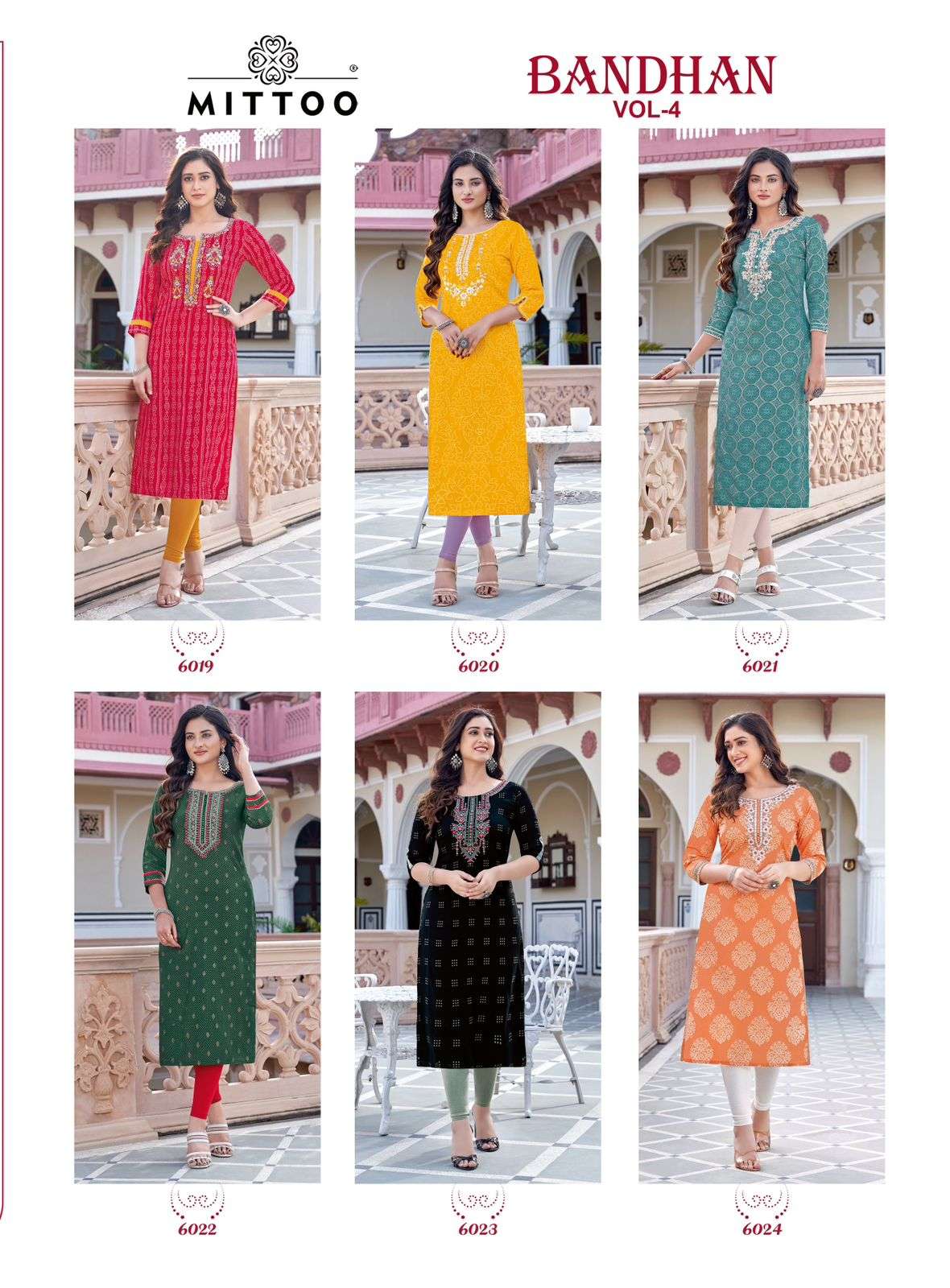 Mittoo Bandhan Vol 4 Embroidery Kurti Collection