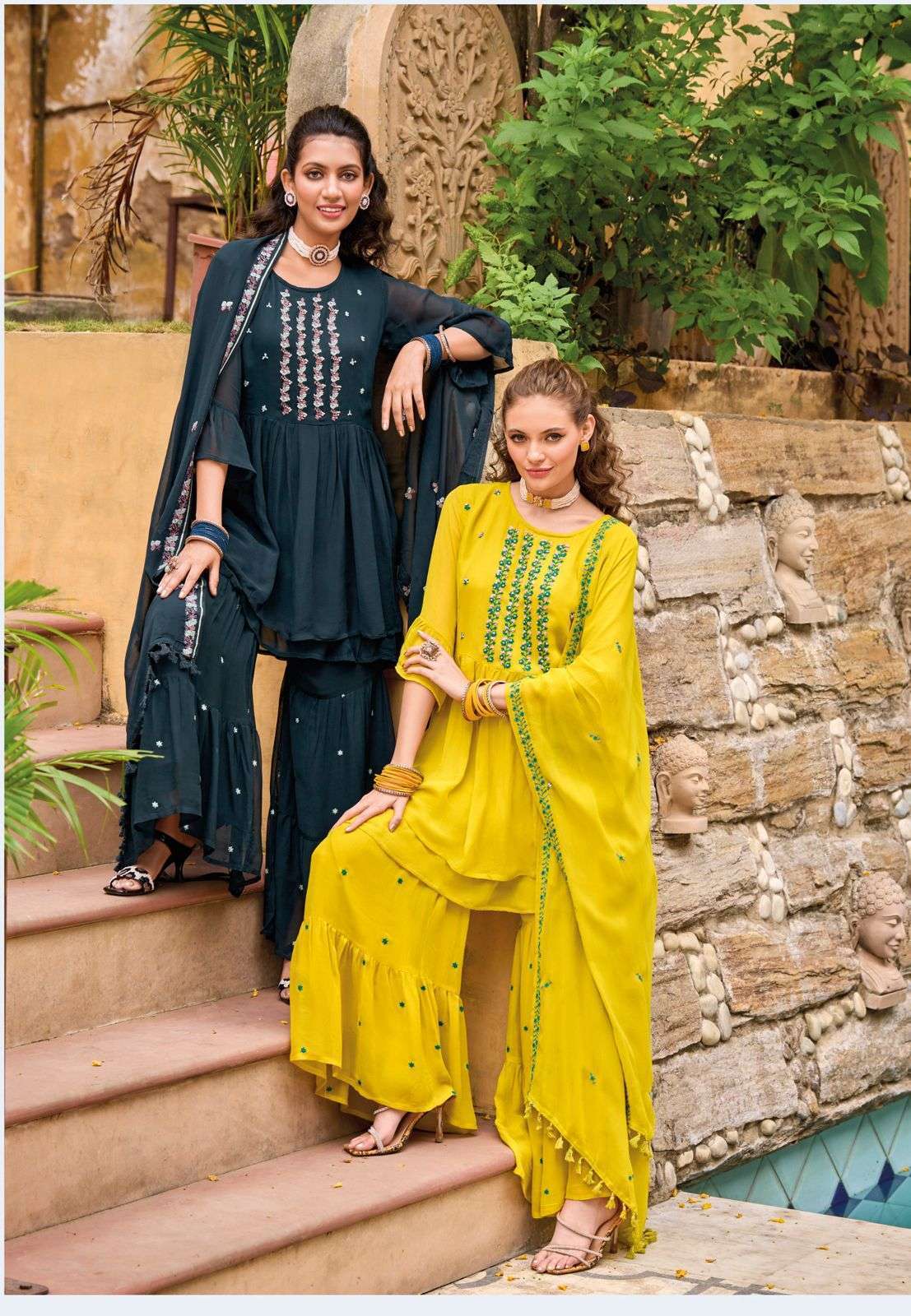 MITTOO SAJDA READYMADE FESTIVE WEAR HANDWORK SALWAR KAMEEZ