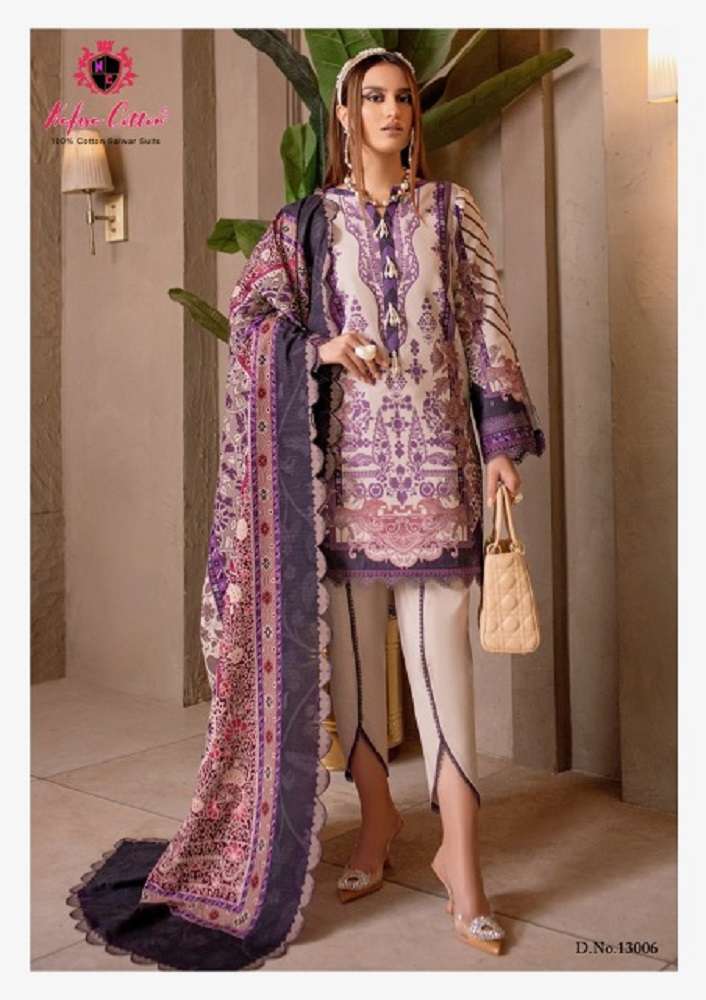 Nafisa Sahil Vol 13 Karachi Cotton Dress Material Collection