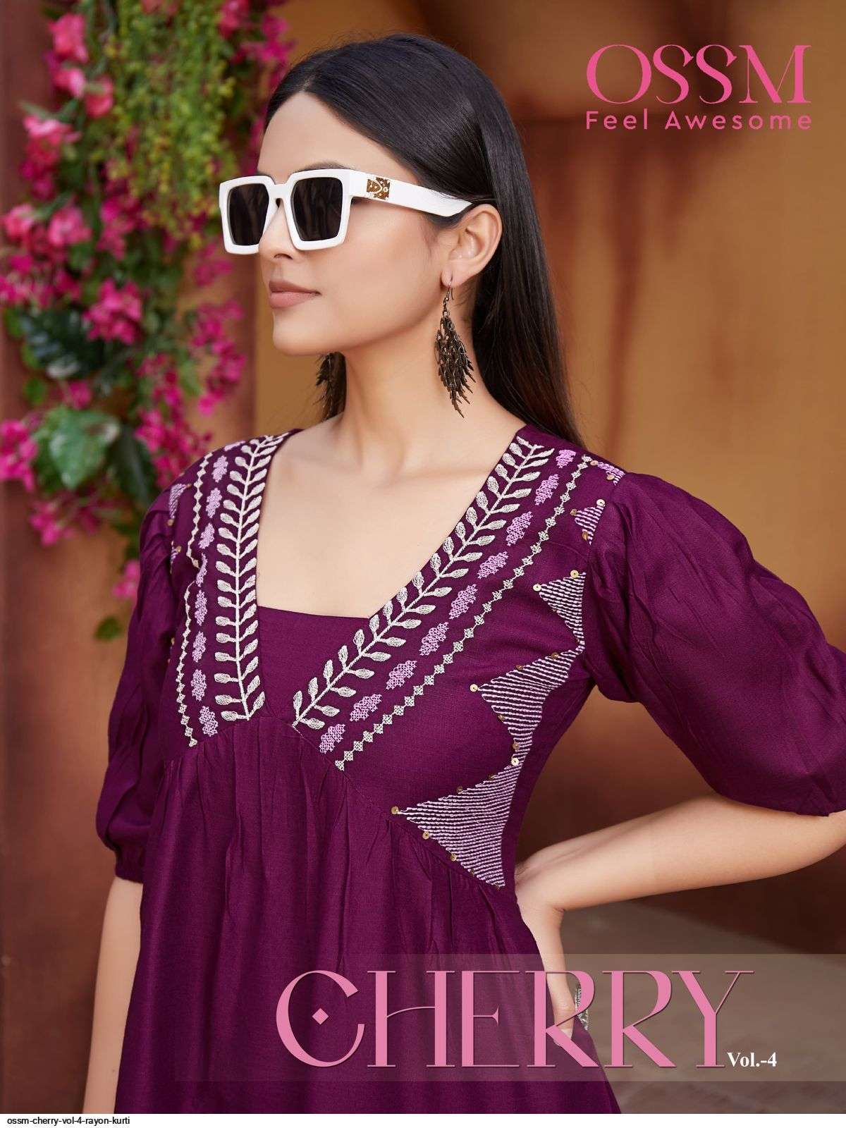 OSSM CHERRY VOL 4 RAYON KURTI