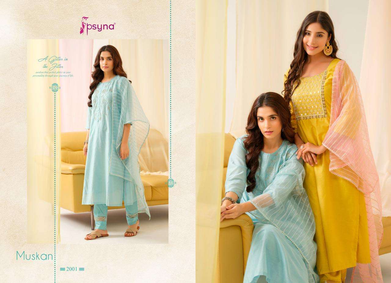 Psyna Muskan Vol 2 Viscose Chanderi Ready Made Collection