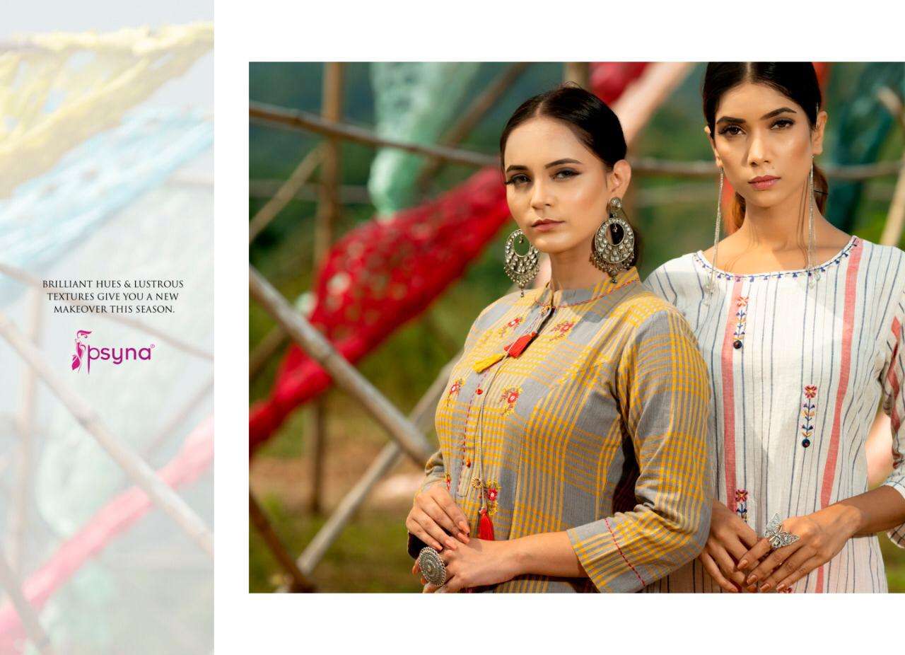 Psyna Poetry Vol 1 Stylish Wear Kurti With Pant Collection