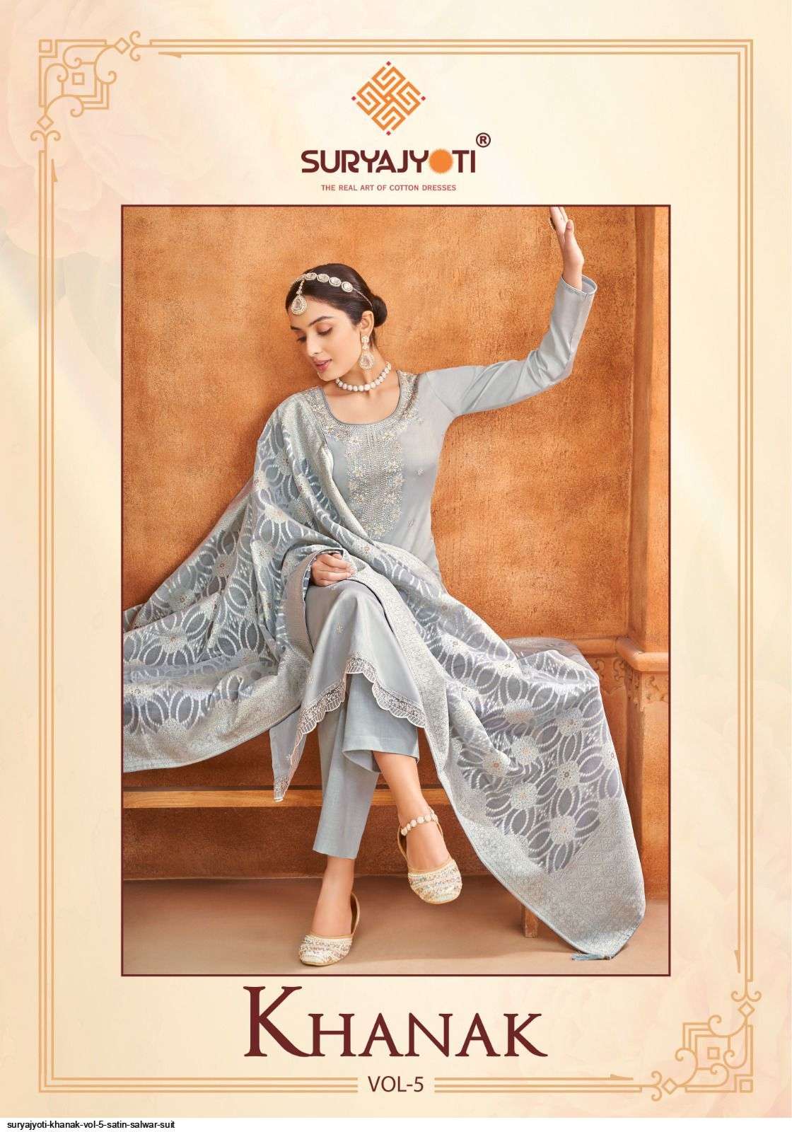 SURYAJYOTI KHANAK VOL 5 SATIN SALWAR SUIT