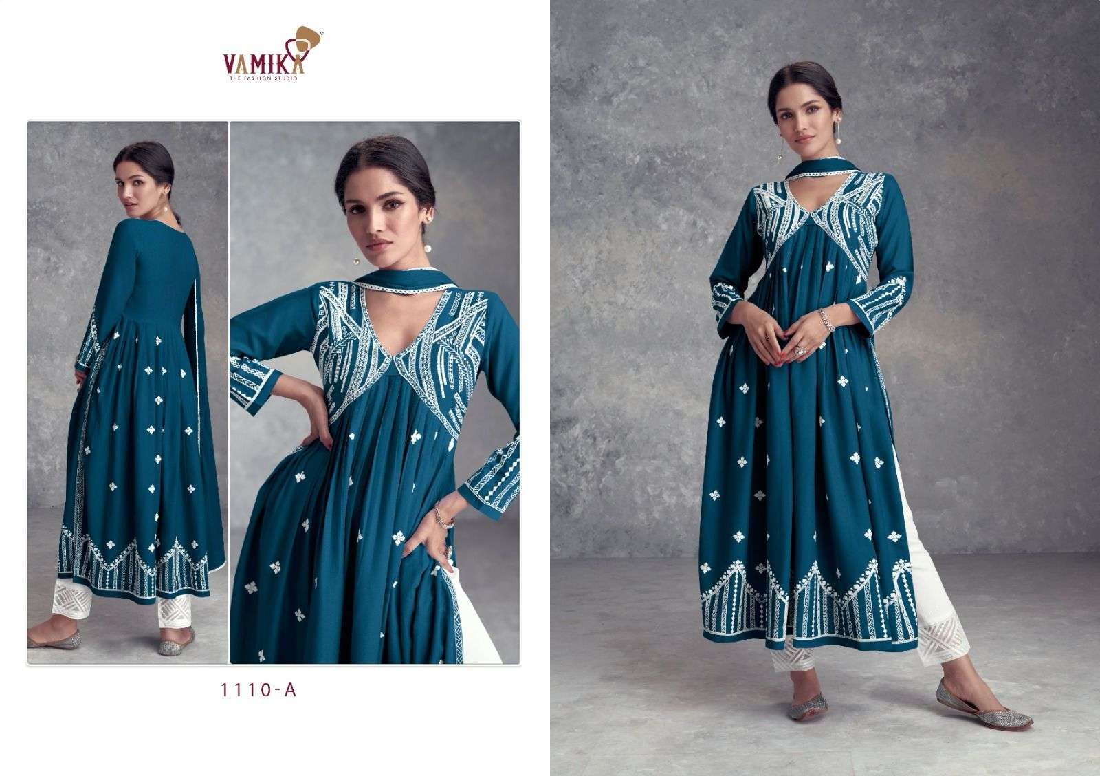 Vamika Aadhira Vol 8 Designer Kurti Plazzo With Dupatta