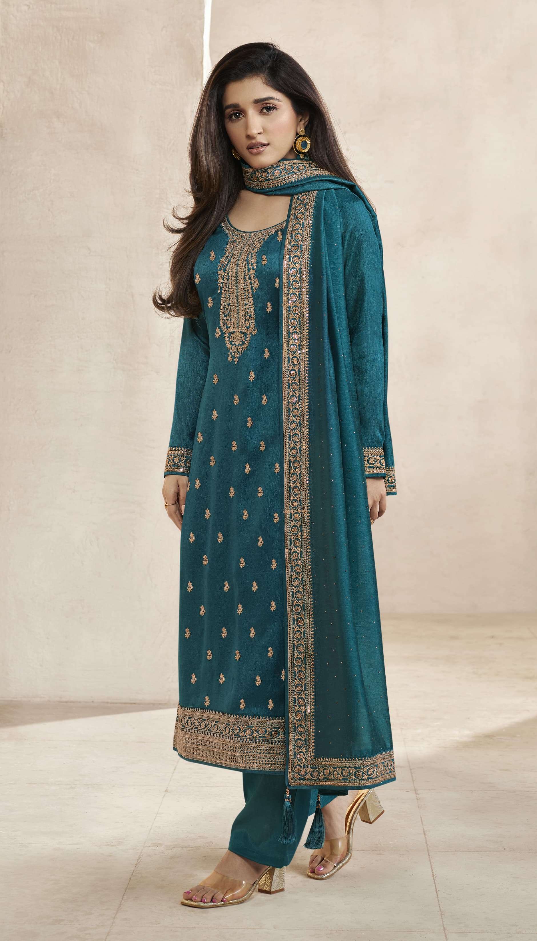 Vinay Kaseesh Aanchal Hitlist Silk Designer Salwar Kameez Collection