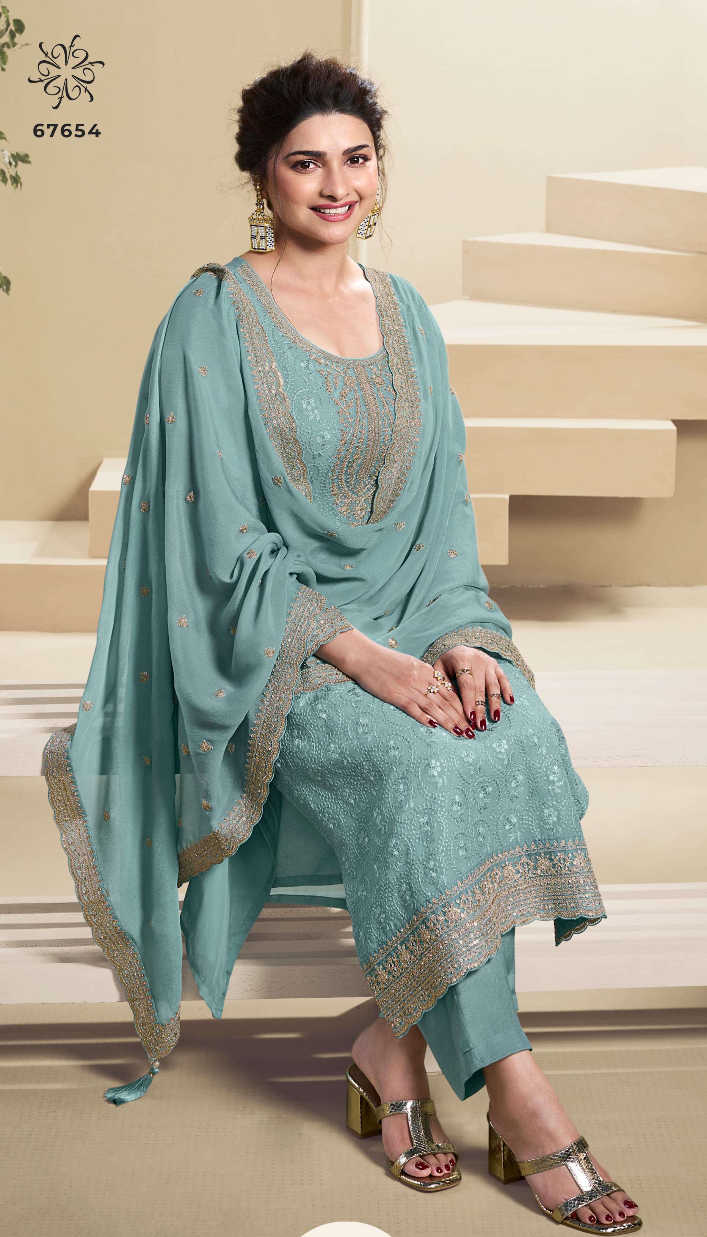 Vinay Kuleesh Saroj Embroidery Salwar Kameez Collection