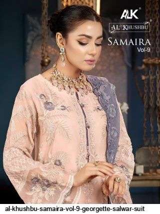 Al Khushbu Samaira Vol 9 Georgette Pakistani Salwar Suits