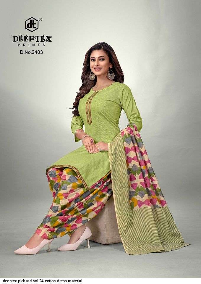 DEEPTEX PICHKARI VOL 24 COTTON DRESS MATERIAL