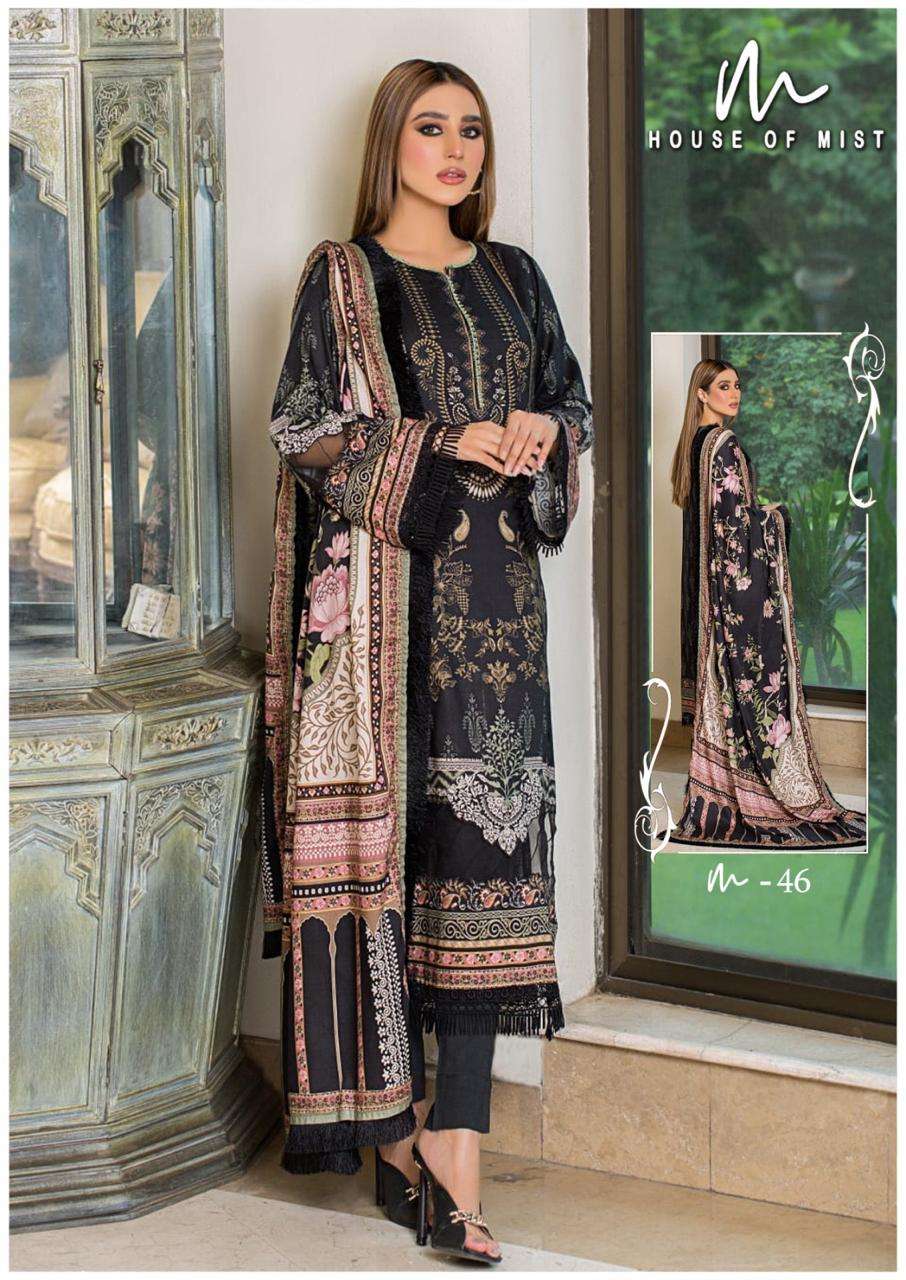 House Of Mist Ghazal Vol 5 Cotton Karachi Prints Dress Material