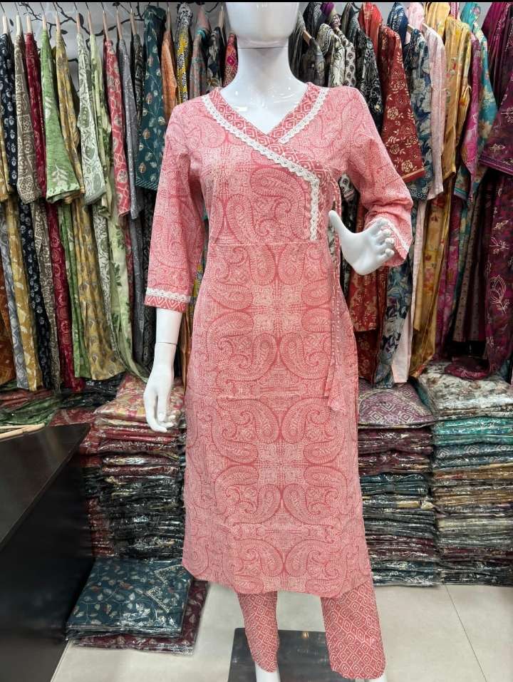 Jaipuri Kurti Pant Sets Manufacturer from Surat