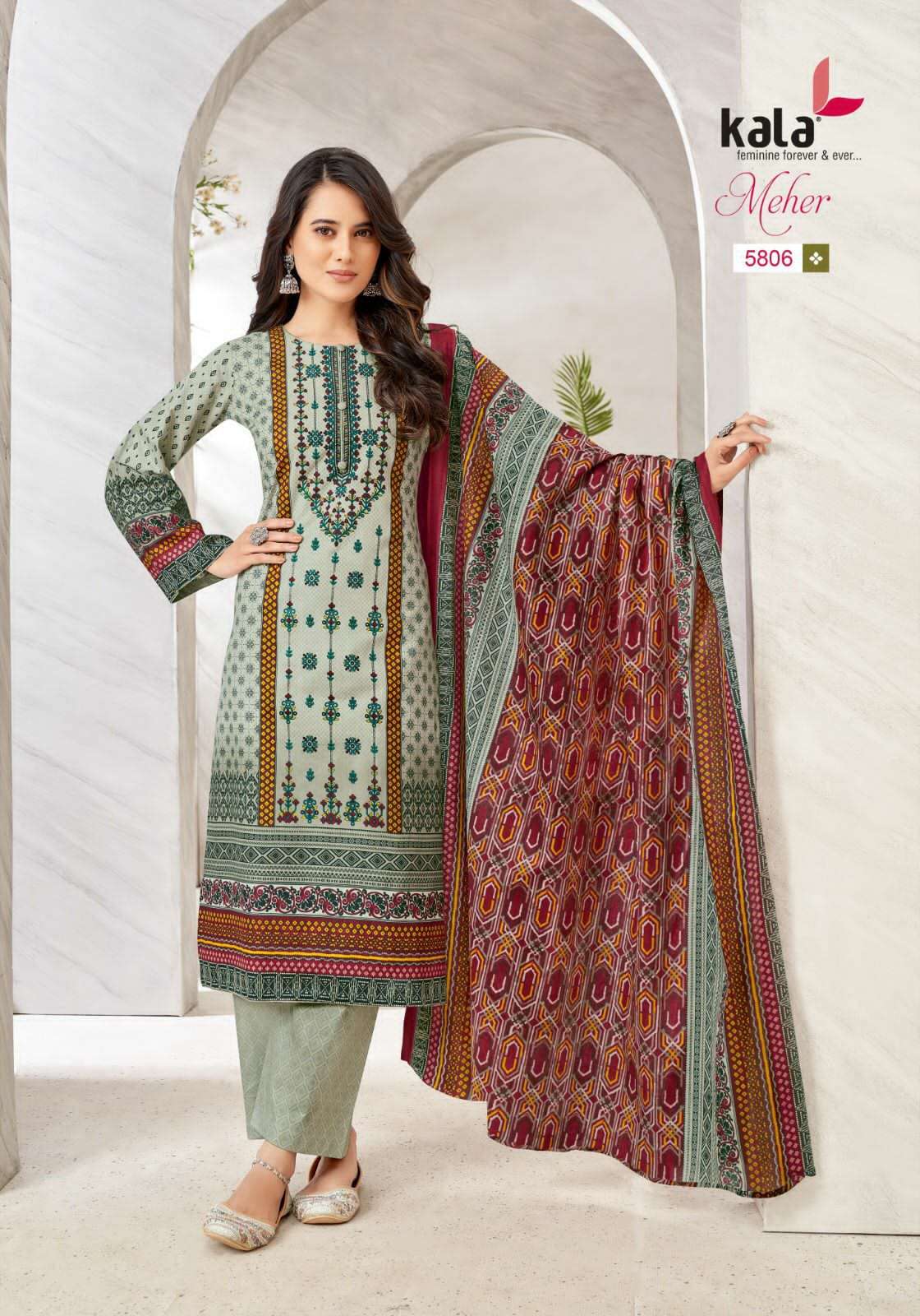 Kala Meher Vol 10 Designer Cotton Dress Material Collection