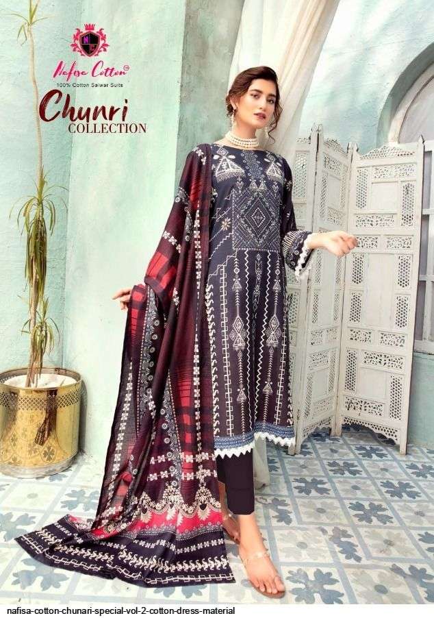 NAFISA COTTON CHUNRI SPECIAL VOL 2 COTTON DRESS MATERIAL