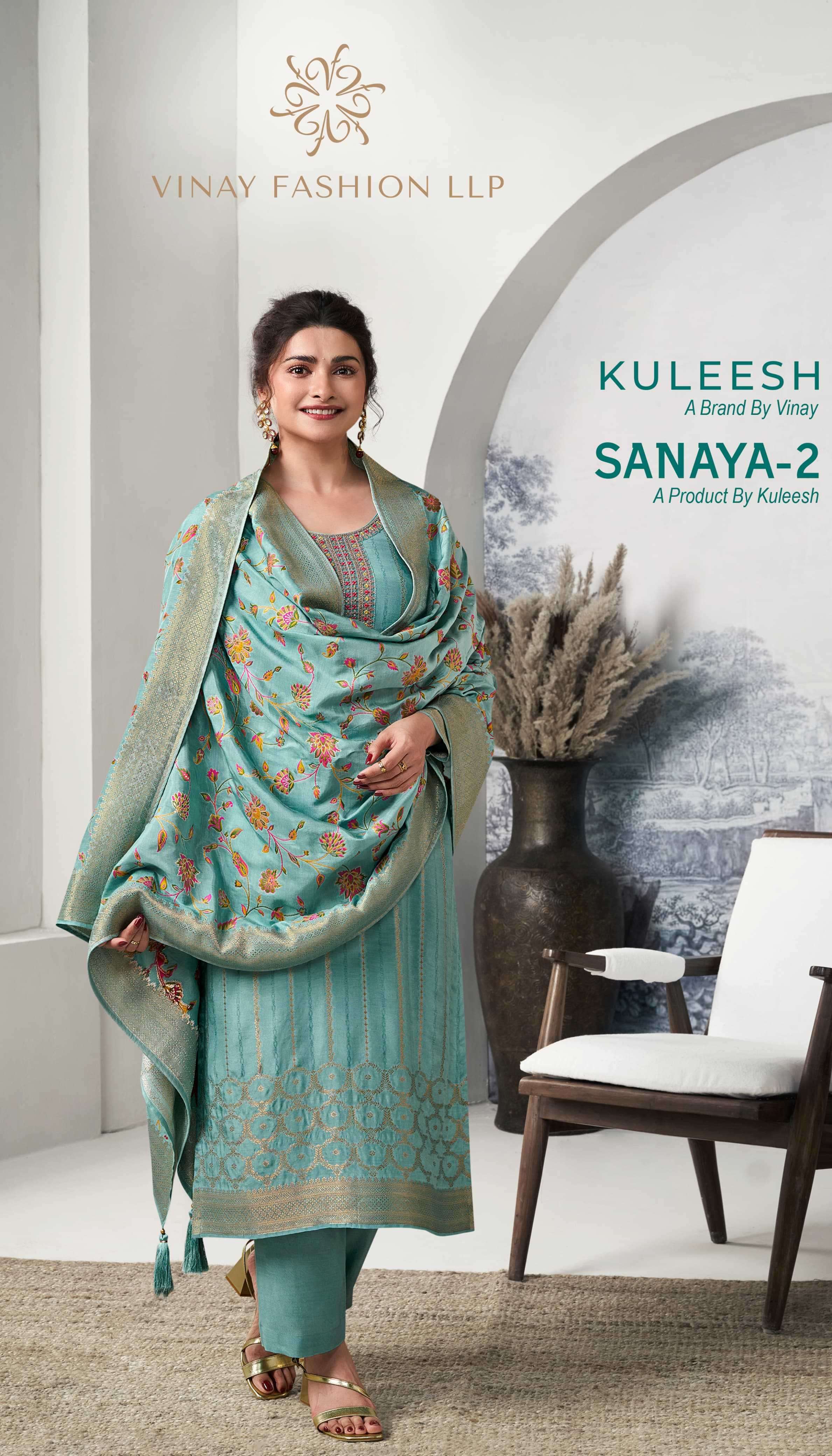 Vinay Kuleesh Sanaya Vol 2 Jacquard Salwar Kameez Collection