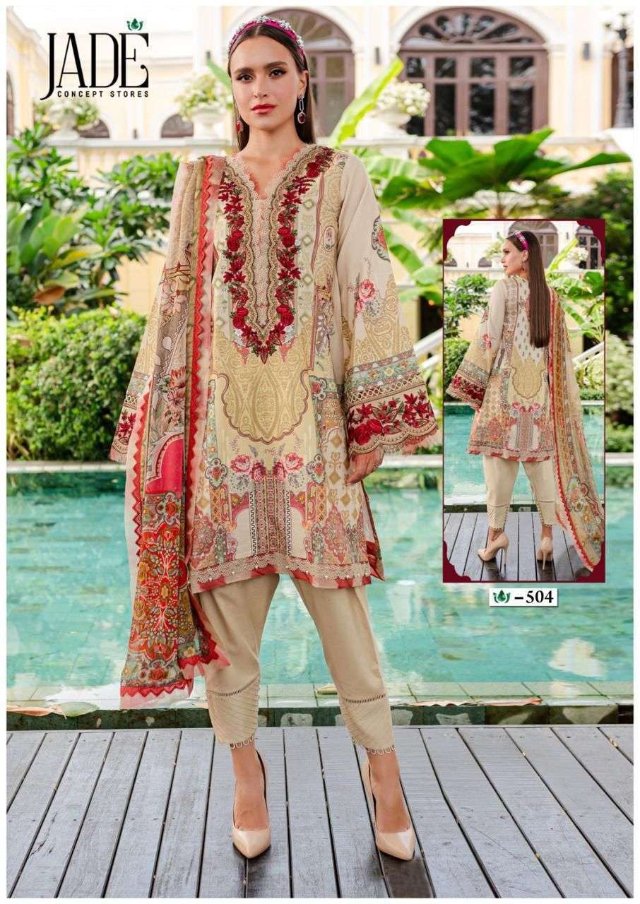 Jade Crimson Vol 5 Exclusive Heavy Lawn Dress Material Wholesale India