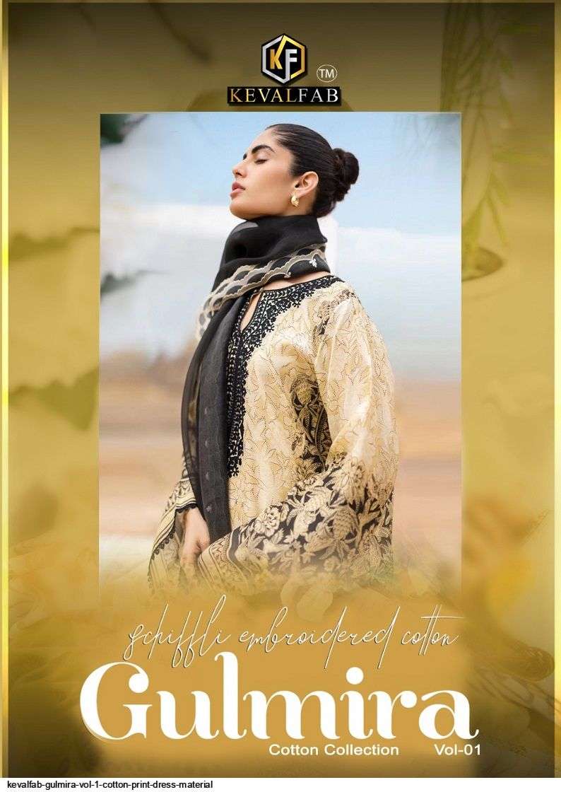 Keval Gulmira Vol 1 Cotton Printed Karachi Dress Material