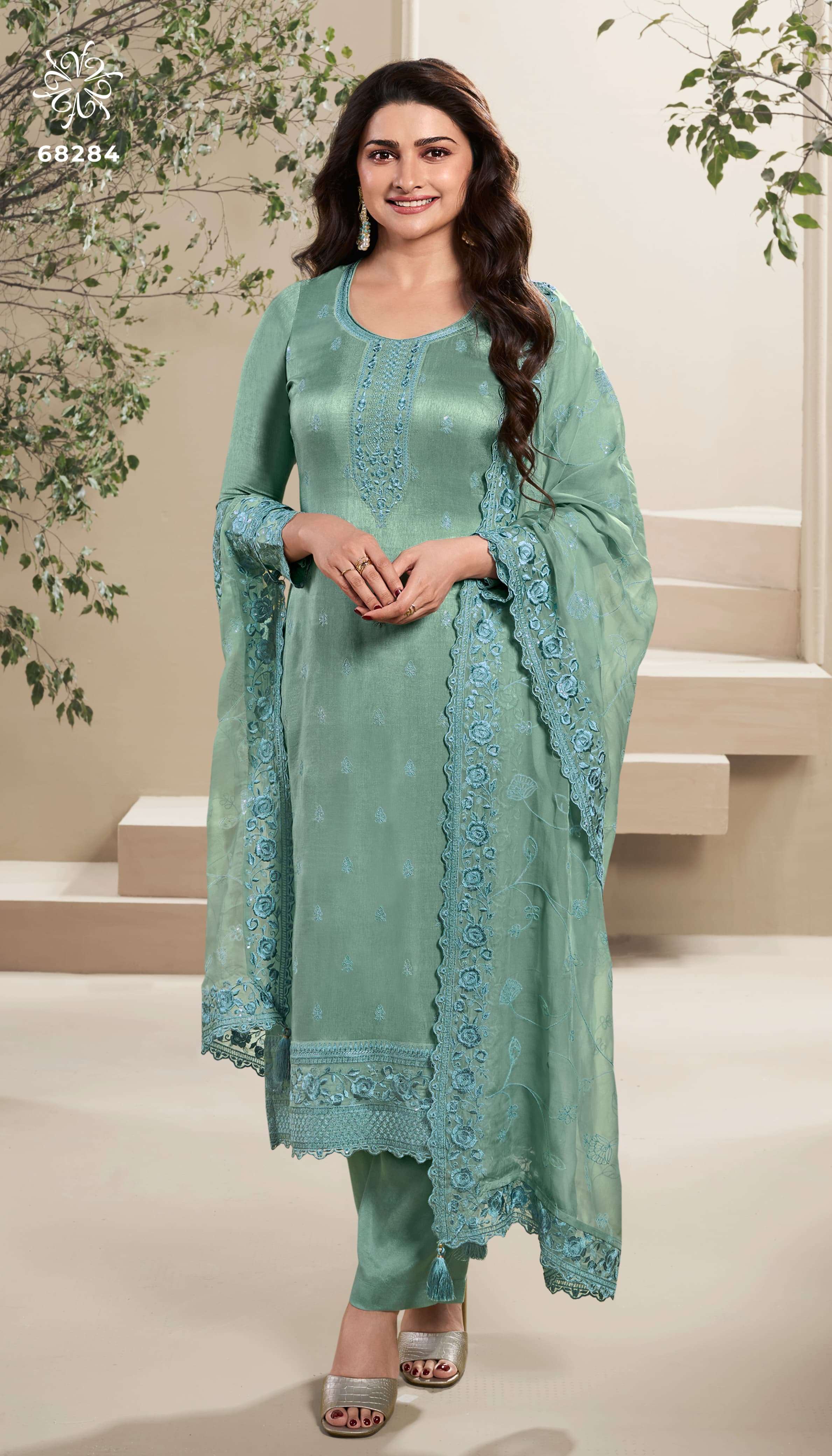 Vinay Kuleesh Nutan Dola Silk Salwar Kameez Collection