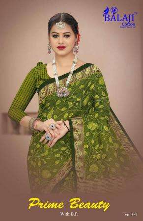 Balaji Prime Beauty Queen With B.p Vol-4 Cotton Saree 