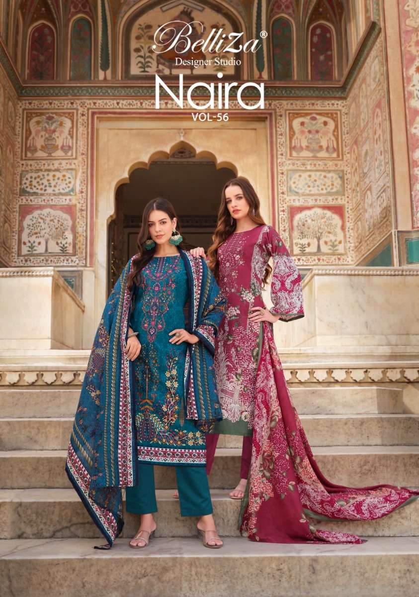 BELLIZA NAIRA VOL 56 PURE COTTON SALWAR SUIT