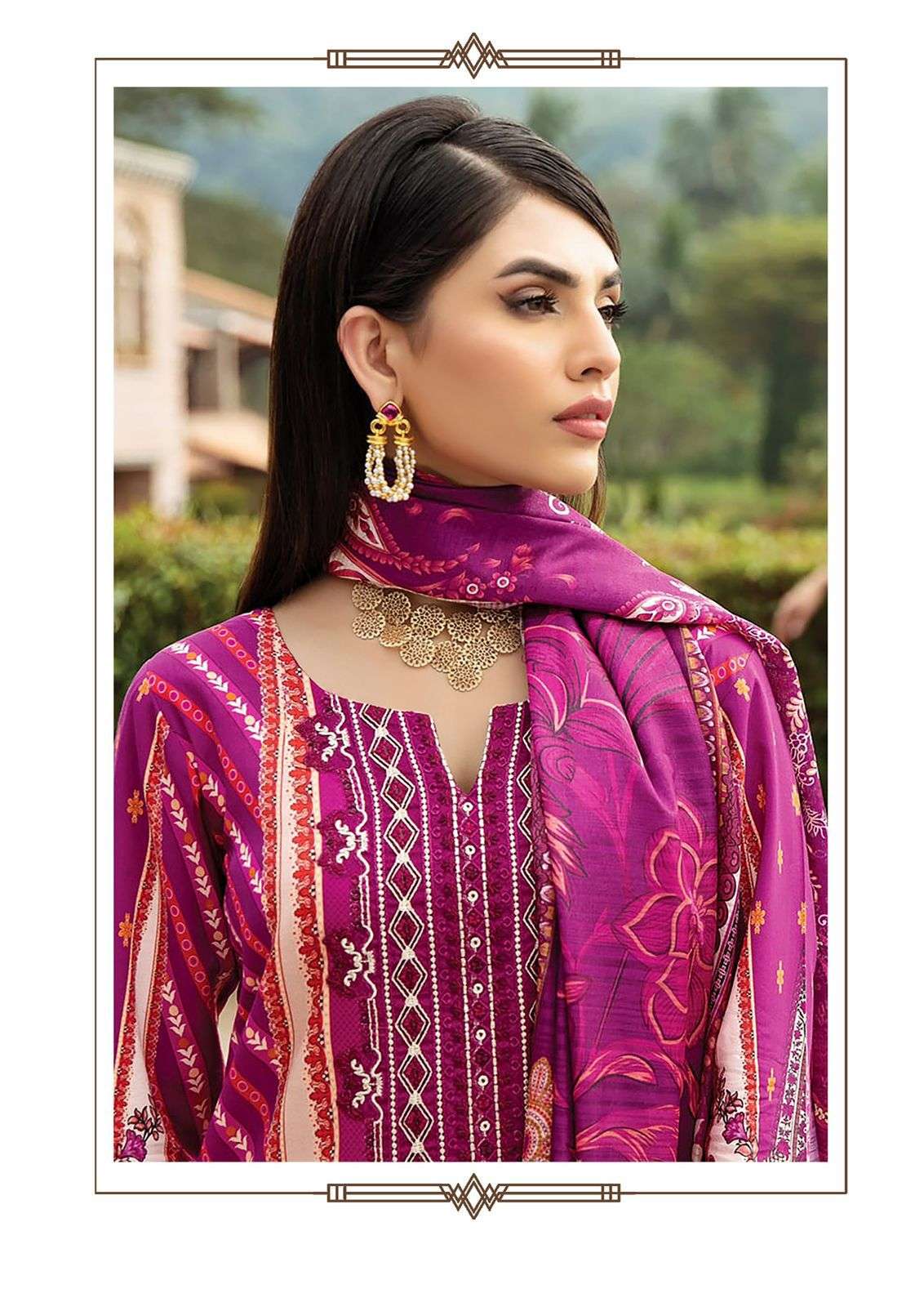 Gull A Ahmed Lawn Vol 20 Lawn Cotton Printed Dress Material