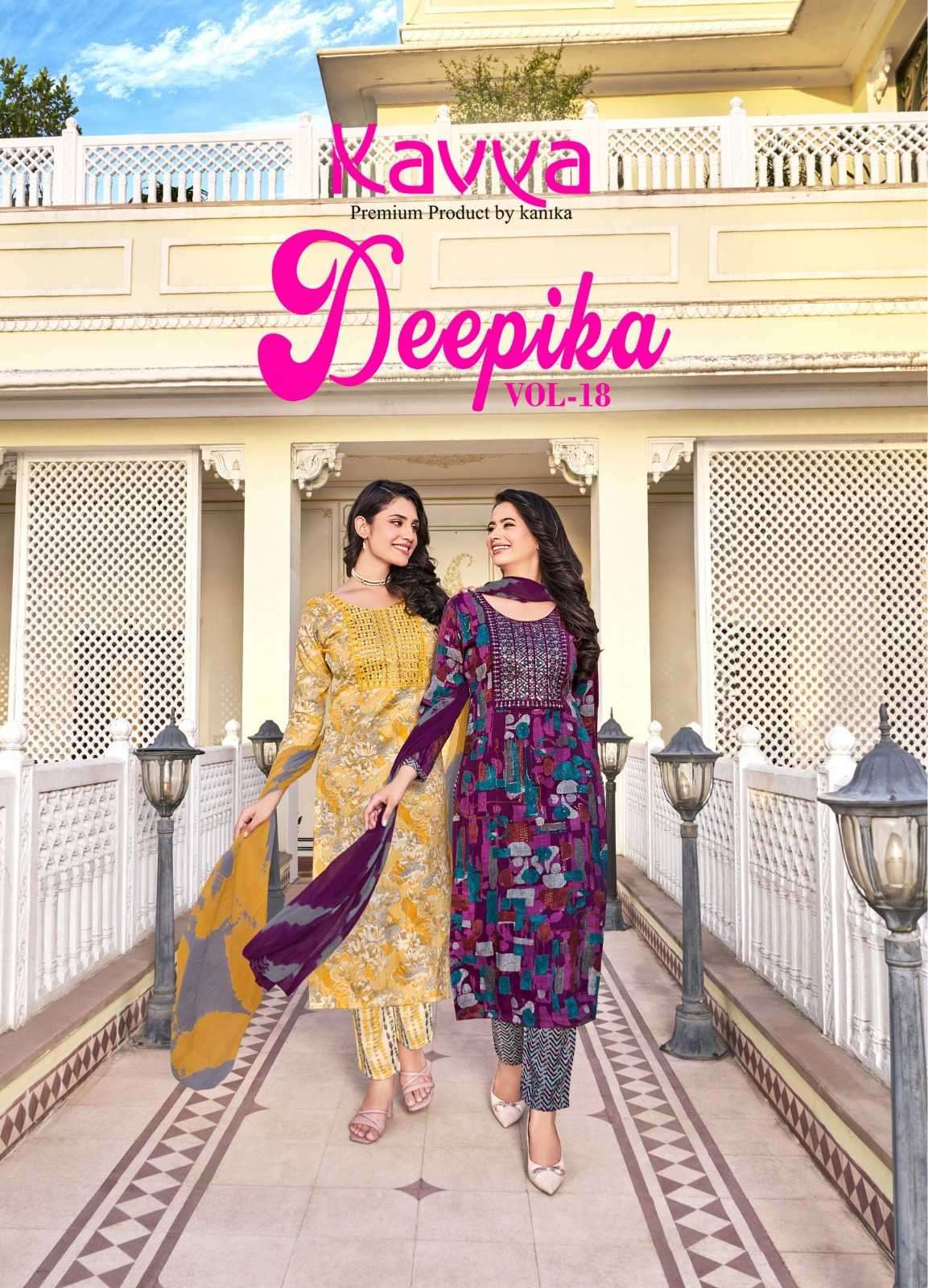 KAVYA PRESENT DEEPIKA VOL 18 NAZLEEN FULL STITCHED DESIGNER SALWAR KAMEEZ SUIT