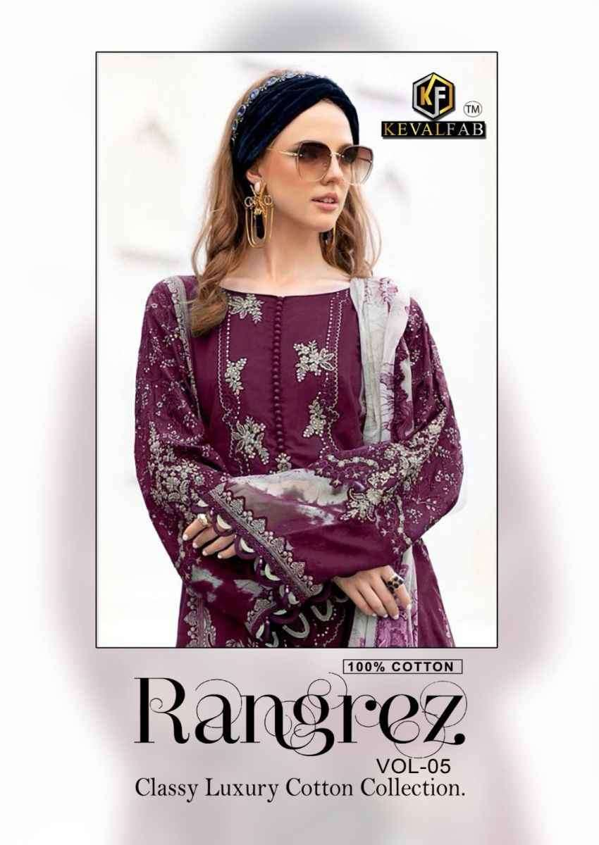 Keval Rangrez Vol 5 Karachi Cotton Dress Material Collection