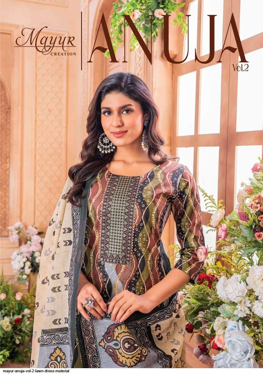 MAYUR ANUJA VOL 2 LAWN DRESS MATERIAL