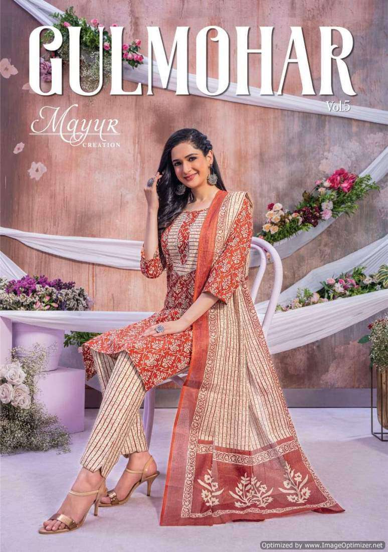 Mayur Gulmohar Vol 5 Cotton Printed Dress Material