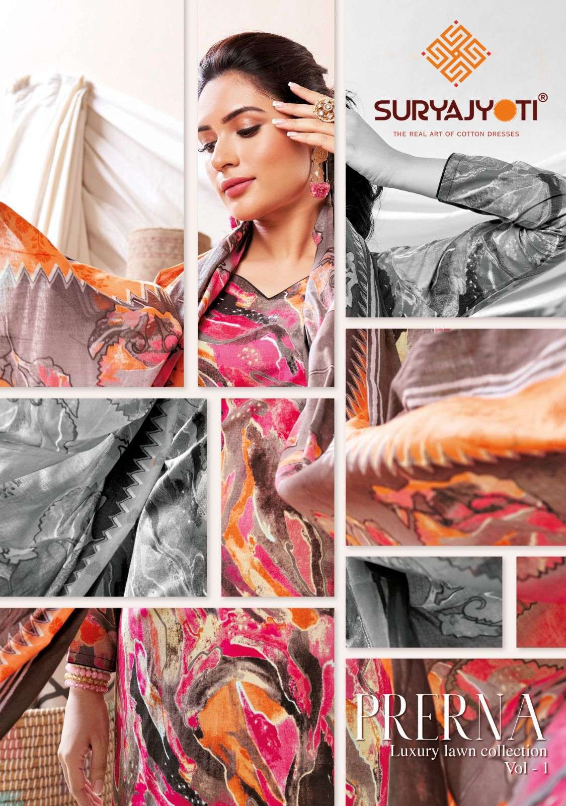 Suryajyoti Prerna Vol 1 Lawn Printed Dress Material Collection