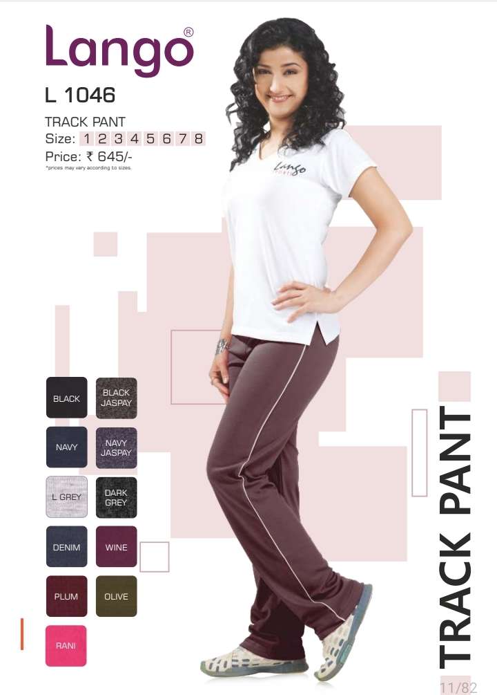 Buy Lango Cotton Hosiery Track Pants for Ladies at Wholesale Price