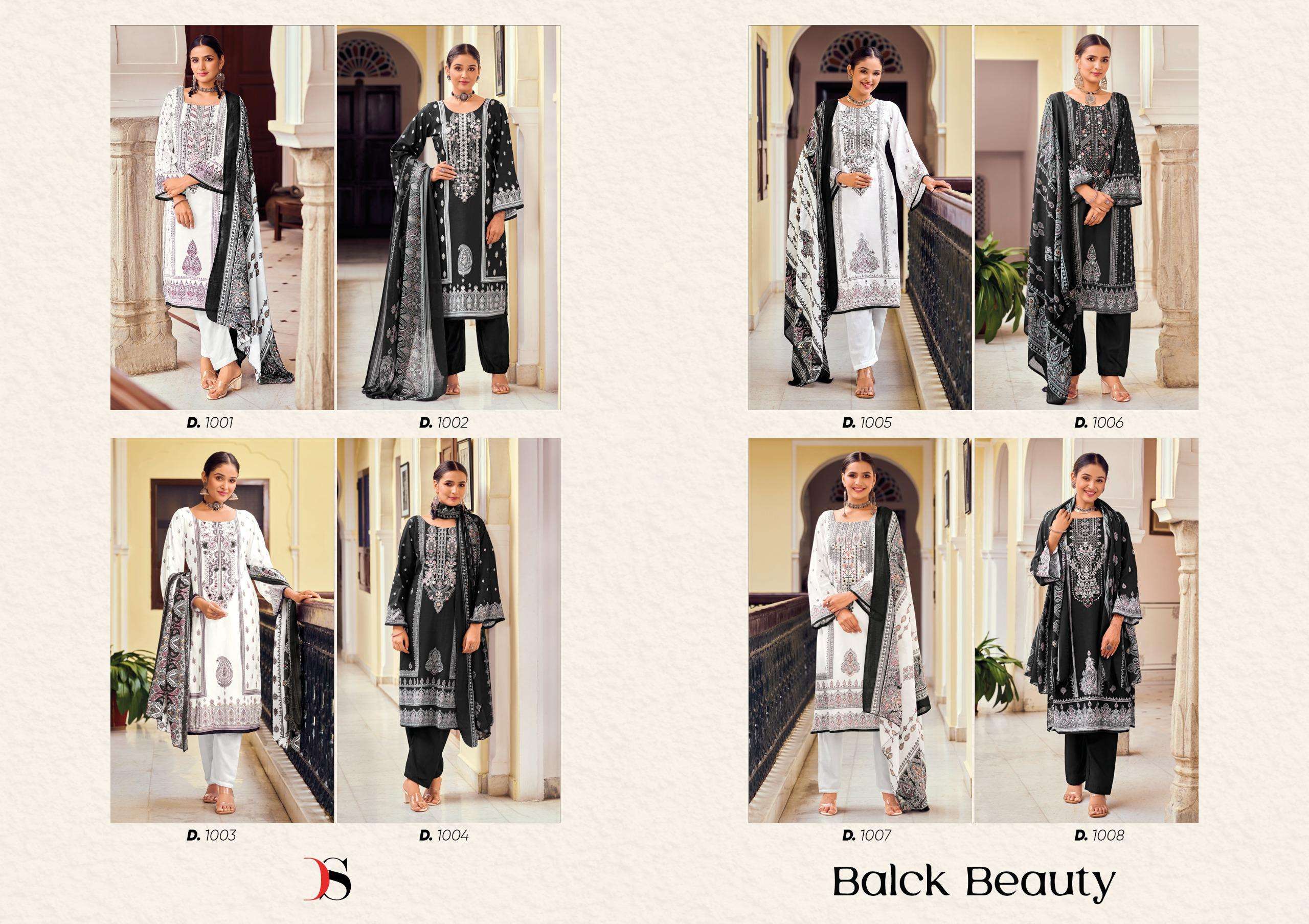 Deepsy Suits Black Beauty 1001-1008 Series Fancy Designer Pakistani Dress Material Catalogue Wholesa...