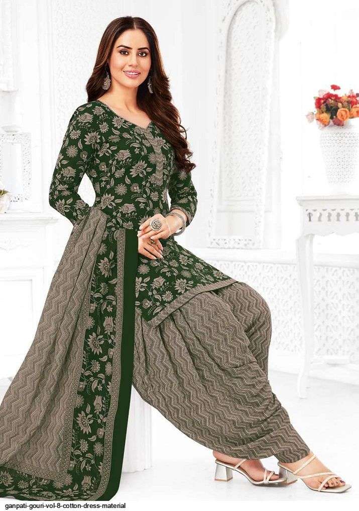 GANPATI GOURI VOL 8 COTTON READYMADE PATIYALA DRESS